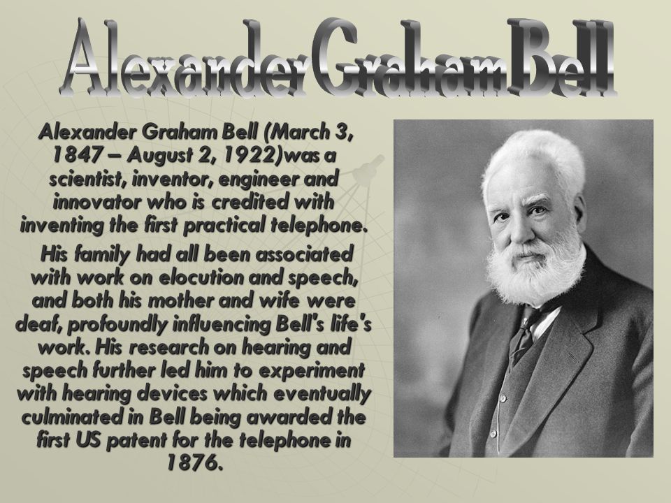An introduction to the life of alexander graham bell an inventor